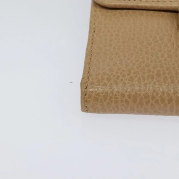 GUCCI Wallet Leather Outlet Beige Gold 615525 Auth MY069V - Picture 13 of 15
